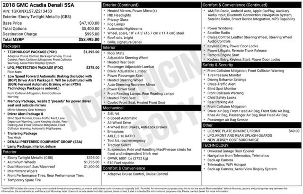 Used 2018 GMC Acadia Denali SUV