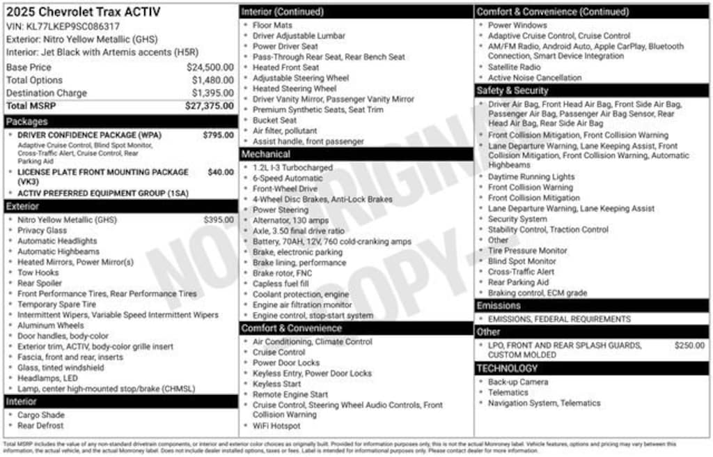 Used 2025 Chevrolet Trax Activ SUV