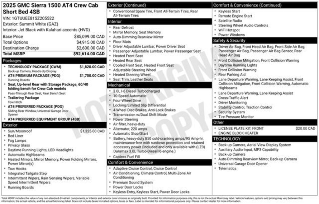 Used 2025 GMC Sierra 1500 AT4 Truck