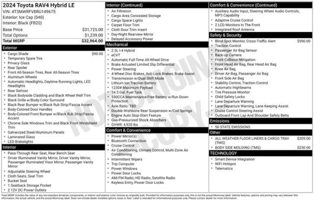 Used 2024 Toyota RAV4 Hybrid LE