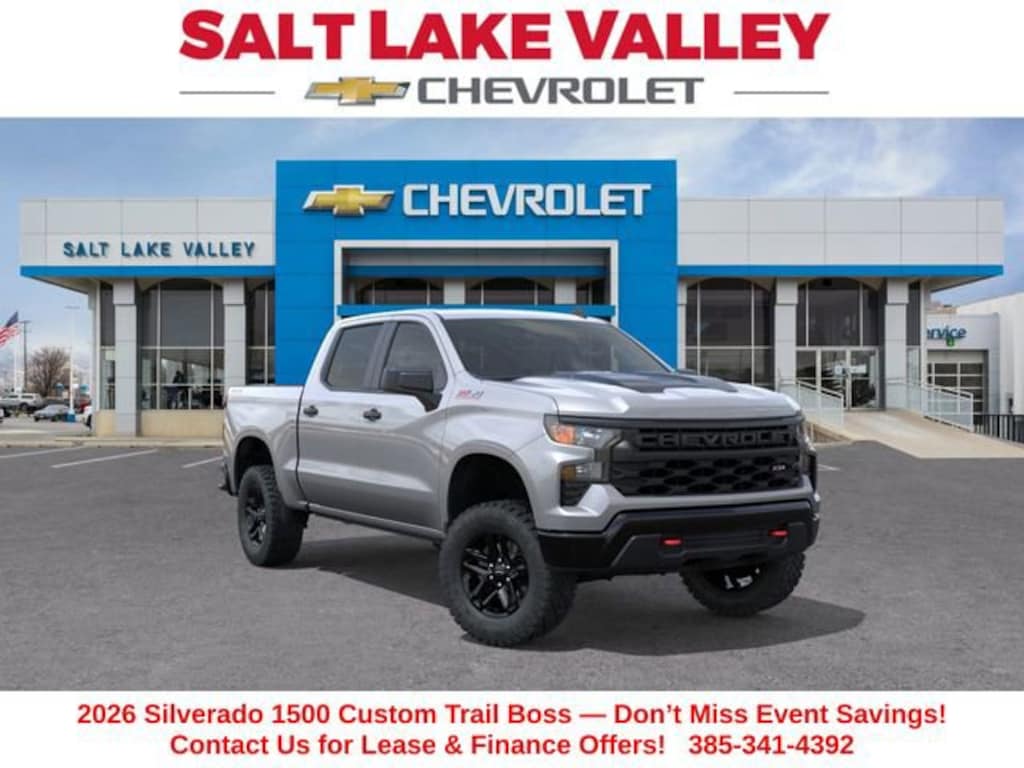 New 2026 Chevrolet Silverado 1500 Custom Trail Boss Truck