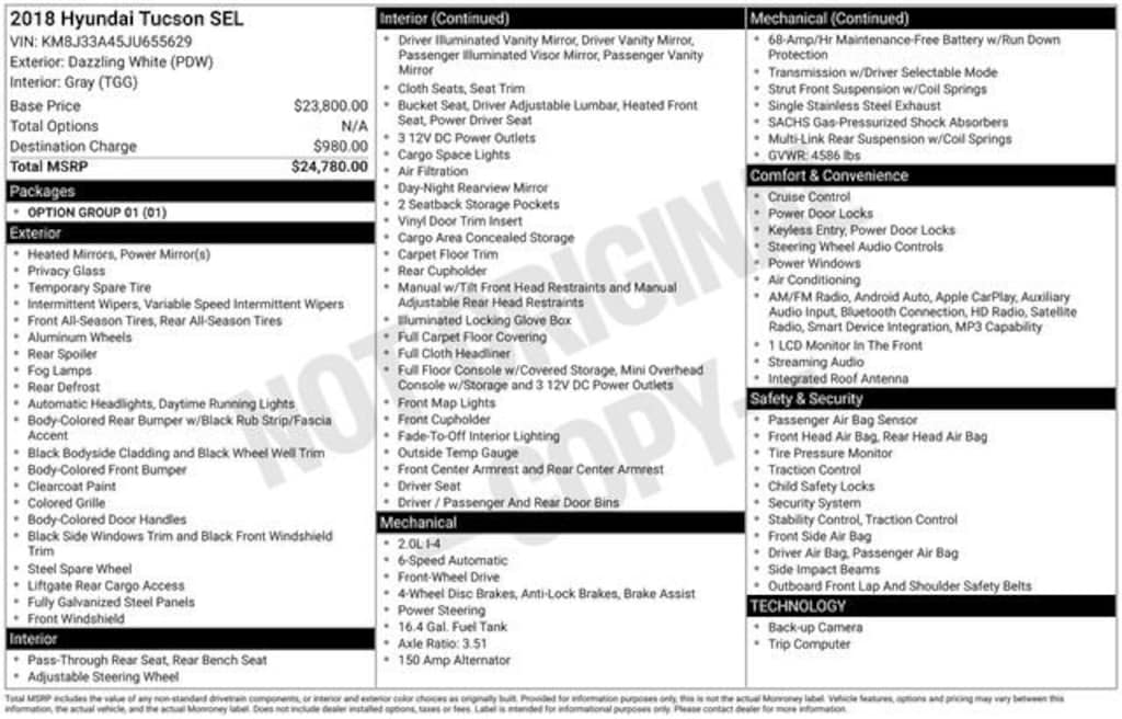 Used 2018 Hyundai Tucson SEL