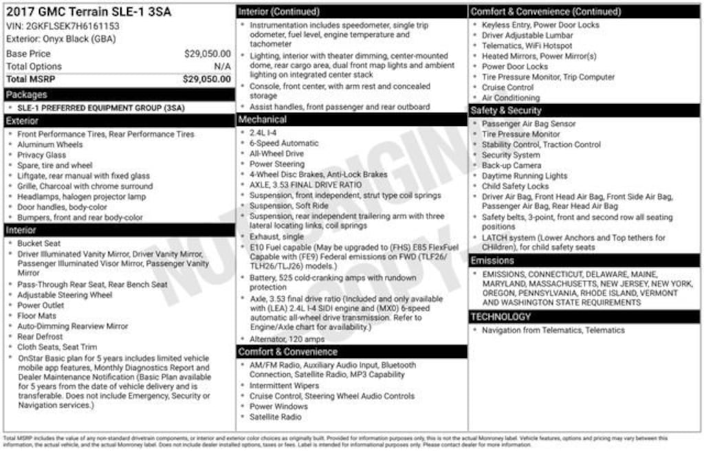 Used 2017 GMC Terrain SLE SUV