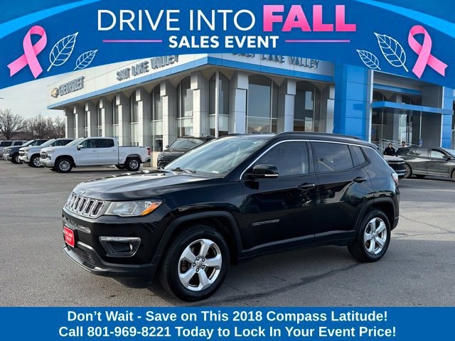 Used 2018 Jeep Compass Latitude with VIN 3C4NJCBB6JT226888 for sale in West Valley City, UT