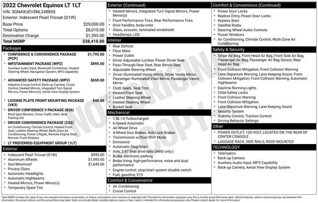 2022 Chevrolet Equinox AWD LT 1.5T's photo