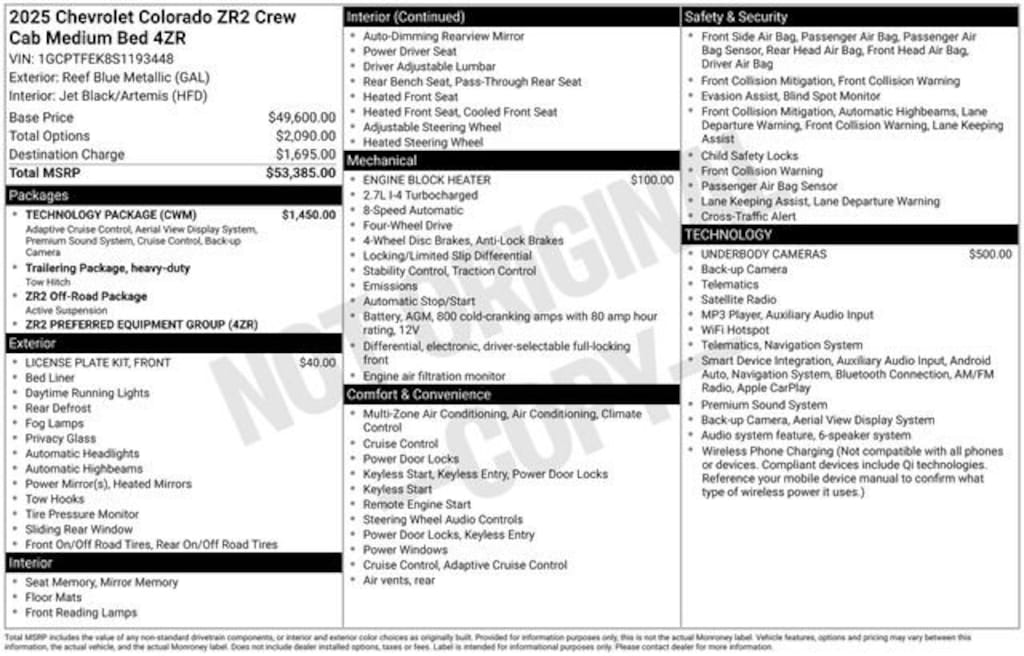 Used 2025 Chevrolet Colorado ZR2 Truck
