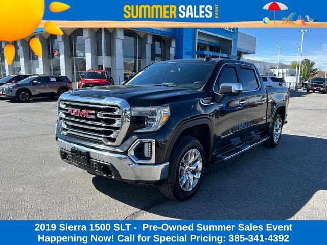 Used 2019 GMC Sierra 1500 SLT with VIN 1GTU9DED6KZ117915 for sale in West Valley City, UT