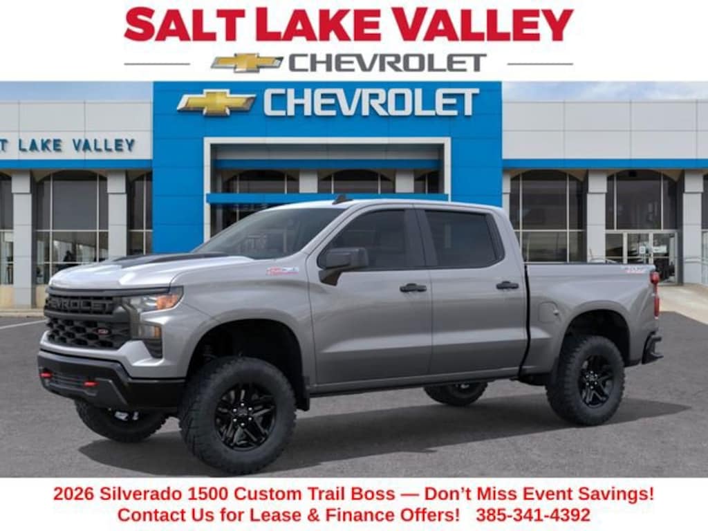 New 2026 Chevrolet Silverado 1500 Custom Trail Boss Truck