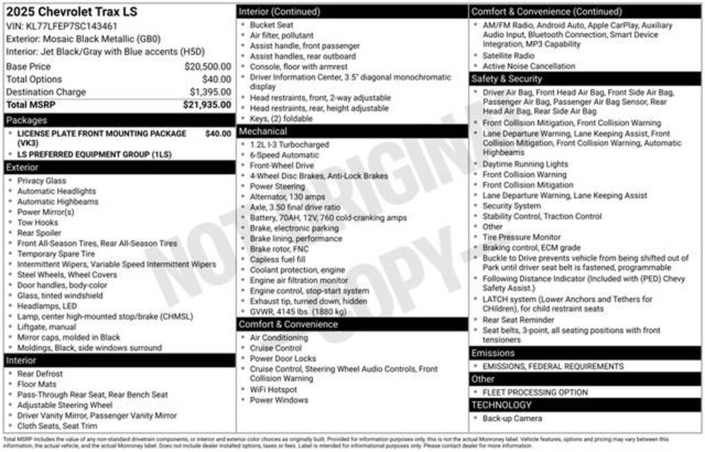 Used 2025 Chevrolet Trax LS SUV