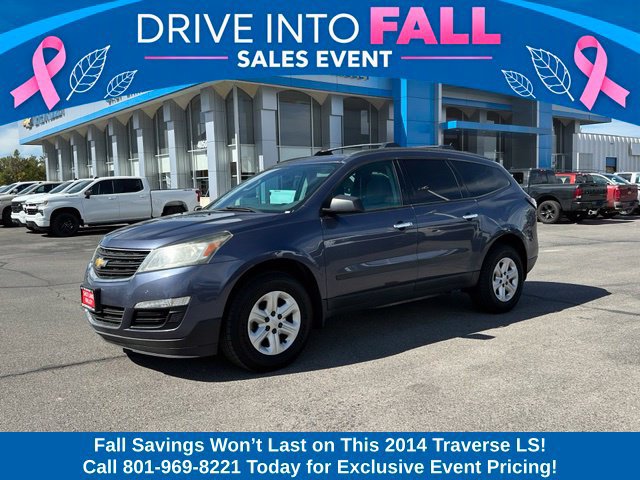 Used 2014 Chevrolet Traverse LS with VIN 1GNKRFED6EJ263454 for sale in West Valley City, UT