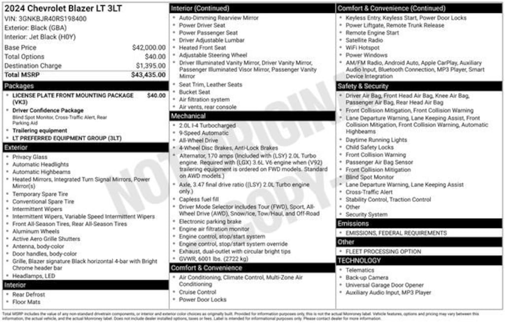 Used 2024 Chevrolet Blazer 3LT SUV