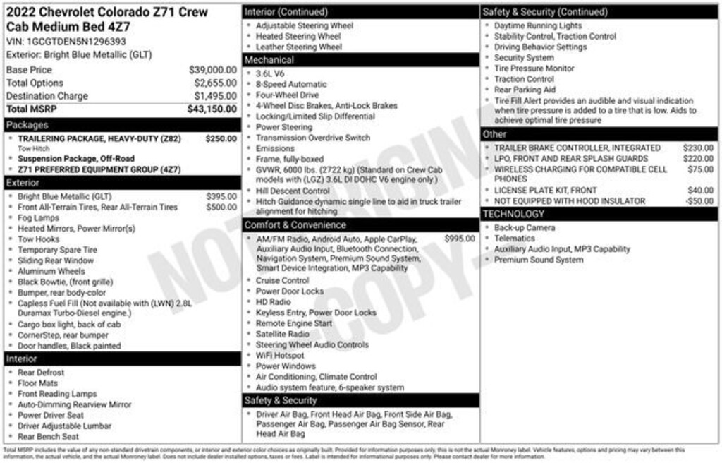 Used 2022 Chevrolet Colorado Z71 Truck