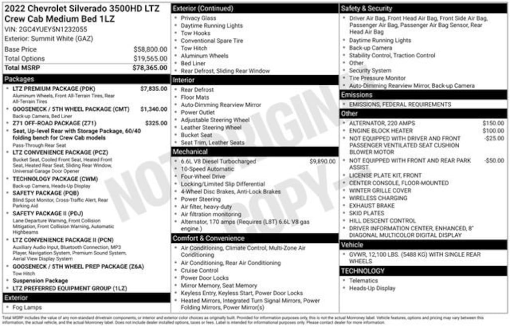 Certified 2022 Chevrolet Silverado 3500 HD LTZ Truck