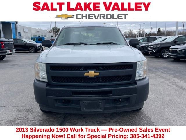 Used 2013 Chevrolet Silverado 1500 Work Truck with VIN 3GCPKPEA6DG342718 for sale in West Valley City, UT