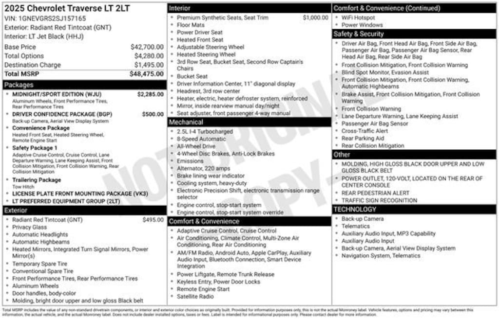 Used 2025 Chevrolet Traverse LT SUV