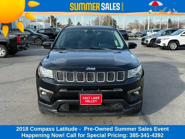 Used 2018 Jeep Compass Latitude with VIN 3C4NJCBB6JT226888 for sale in West Valley City, UT