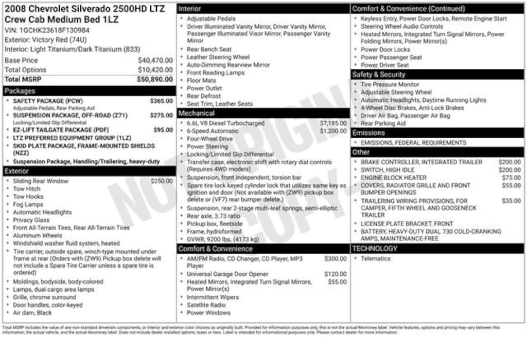 Used 2008 Chevrolet Silverado 2500 HD LTZ Truck