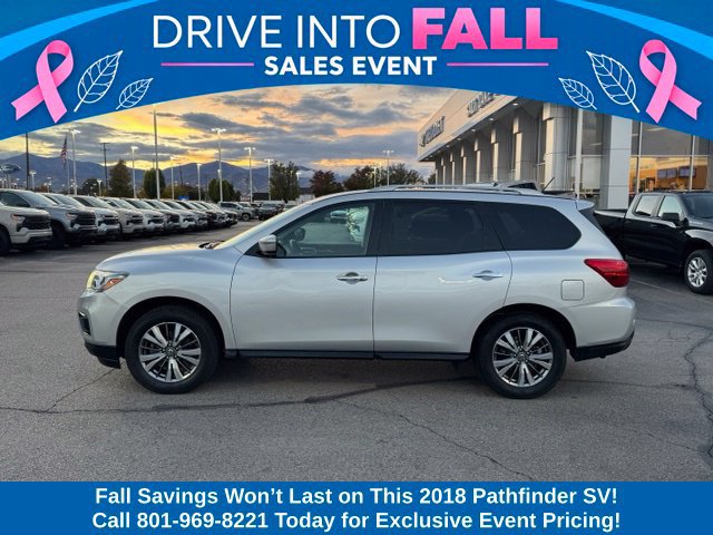 Used 2018 Nissan Pathfinder SV with VIN 5N1DR2MM3JC647245 for sale in West Valley City, UT