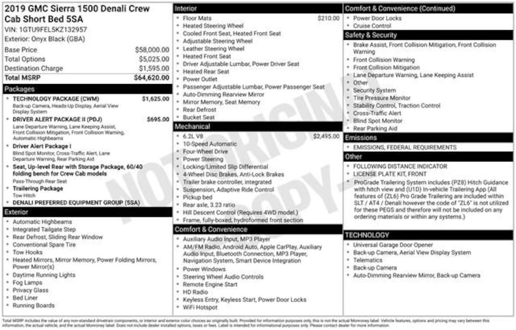 Used 2019 GMC Sierra 1500 Denali Truck