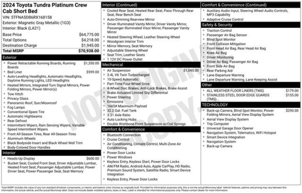 Used 2024 Toyota Tundra 4WD Platinum