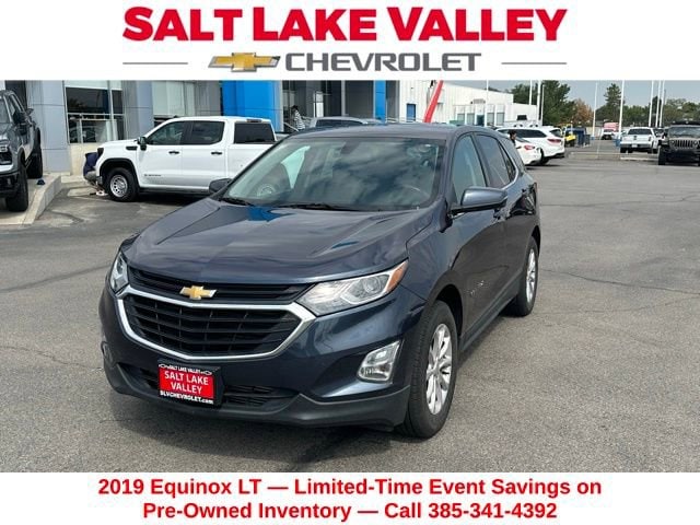 Used 2019 Chevrolet Equinox LT with VIN 3GNAXUEV3KL325637 for sale in West Valley City, UT