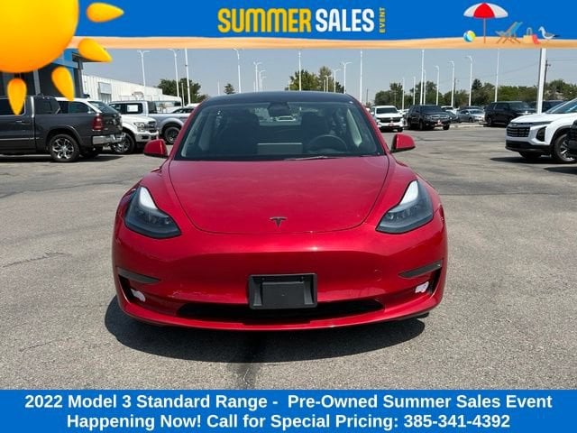 Used 2022 Tesla Model 3 Base with VIN 5YJ3E1EA0NF376129 for sale in West Valley City, UT