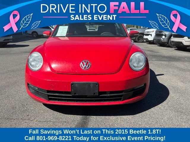 Used 2015 Volkswagen Beetle 1.8 with VIN 3VW517AT4FM813123 for sale in West Valley City, UT