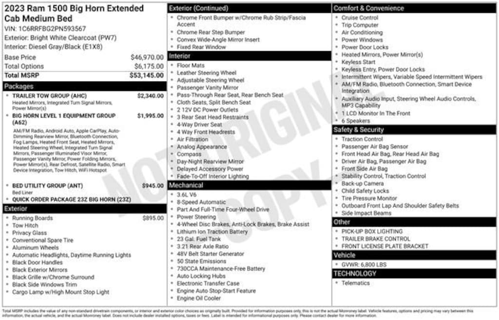 Used 2023 Ram 1500 Big Horn