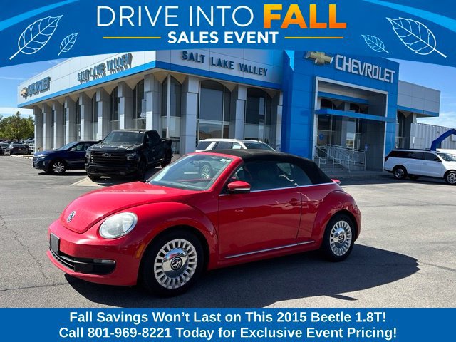 Used 2015 Volkswagen Beetle 1.8 with VIN 3VW517AT4FM813123 for sale in West Valley City, UT