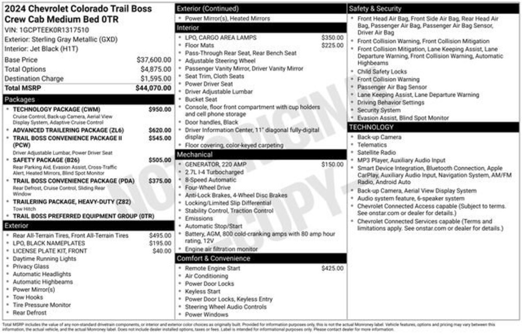 Used 2024 Chevrolet Colorado Trail Boss Truck
