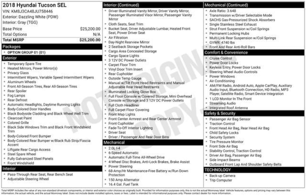 Used 2018 Hyundai Tucson SEL