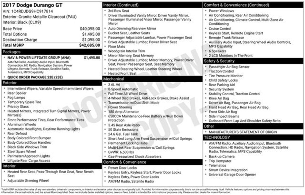 Used 2017 Dodge Durango GT SUV