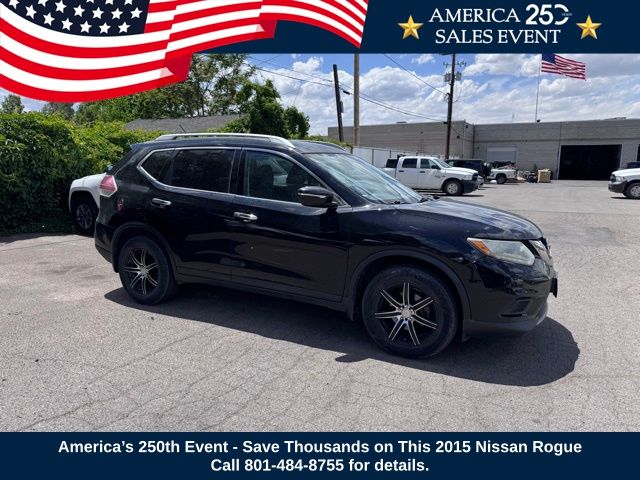 Used 2015 Nissan Rogue SV with VIN KNMAT2MTXFP549815 for sale in Provo, UT