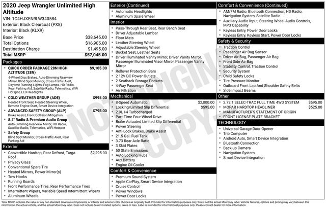 2020 Jeep Wrangler High Altitude's photo