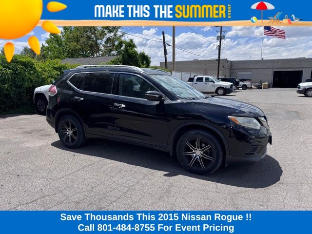 Used 2015 Nissan Rogue SV with VIN KNMAT2MTXFP549815 for sale in Provo, UT