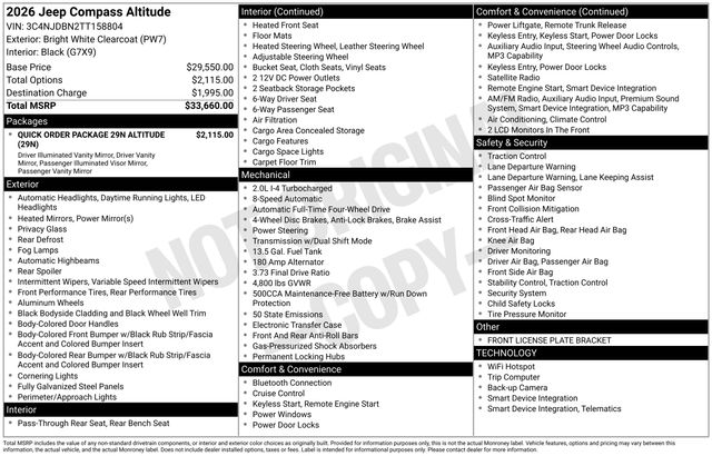 2026 Jeep Compass Altitude 4X4's photo
