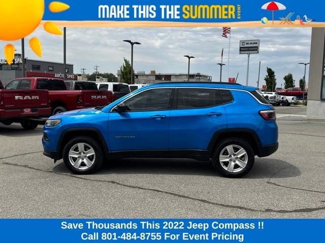 Certified 2022 Jeep Compass Latitude with VIN 3C4NJDBB1NT133756 for sale in South Salt Lake, UT
