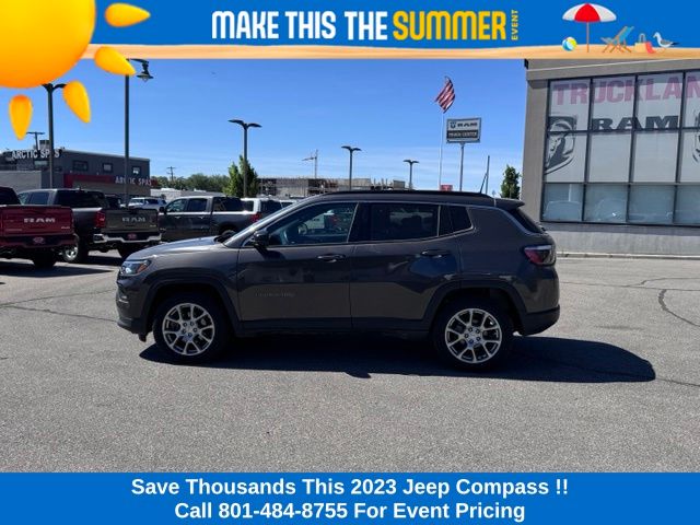Certified 2023 Jeep Compass Latitude Lux with VIN 3C4NJDFN1PT537924 for sale in South Salt Lake, UT