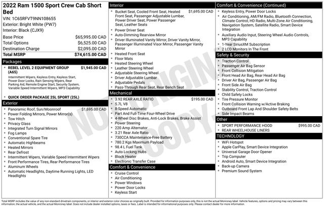 2022 RAM 1500 Sport Crew Cab 4x4 5'7" Box's photo