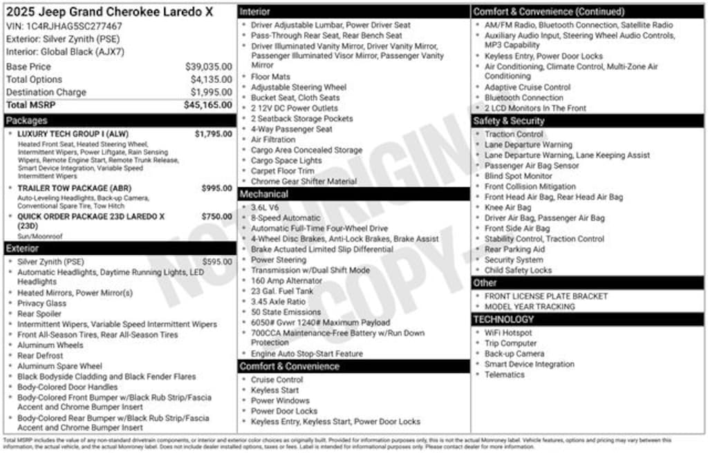 Used 2025 Jeep Grand Cherokee Laredo SUV