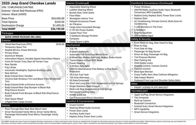 2020 Jeep Grand Cherokee Laredo 4WD's photo
