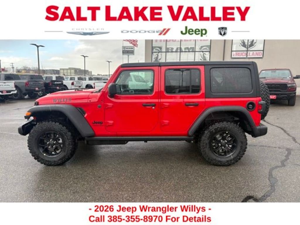 New 2026 Jeep Wrangler 4-DOOR WILLYS Sport Utility