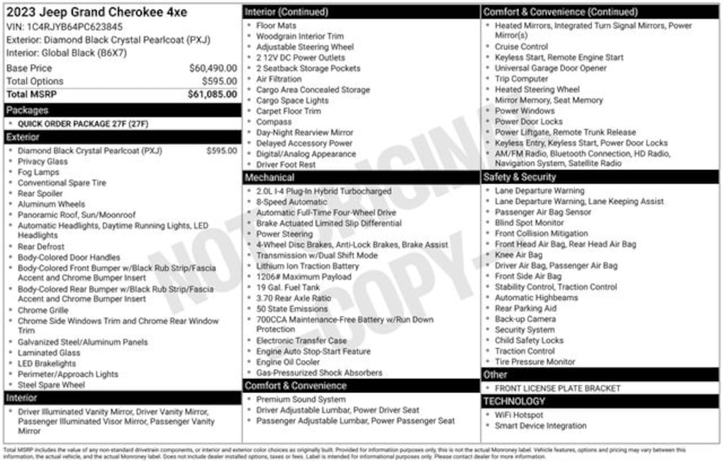 Used 2023 Jeep Grand Cherokee 4xe Base SUV