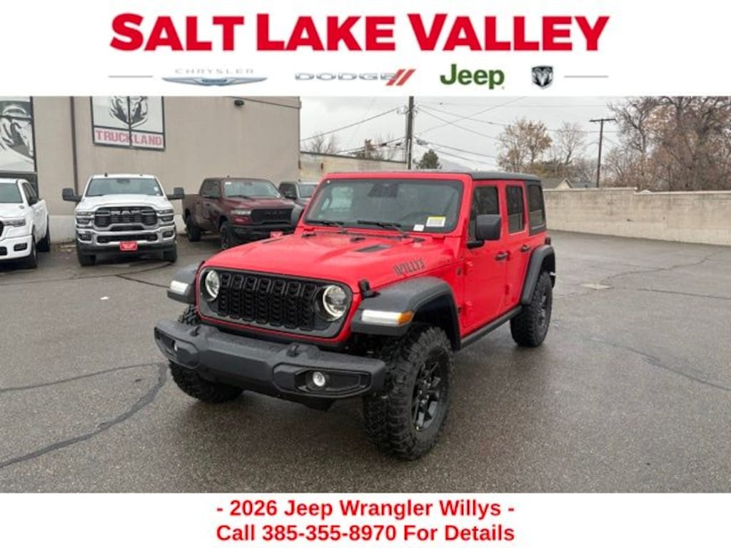 New 2026 Jeep Wrangler 4-DOOR WILLYS Sport Utility