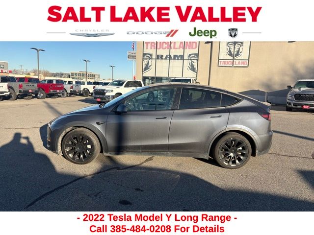 Used 2022 Tesla Model Y Long Range with VIN 7SAYGDEE2NF445359 for sale in Salt Lake City, UT