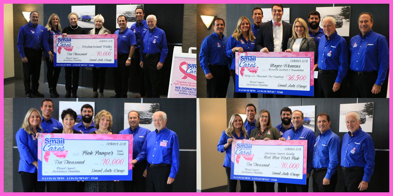 66 500 Donated To Local Breast Cancer Charities In 2018 Smail