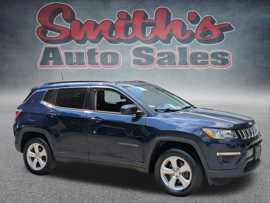Jazz Blue Pearlcoat 2021 Jeep Compass Latitude 4WD SUV / Crossover Four-Wheel Drive 9-Speed Automatic