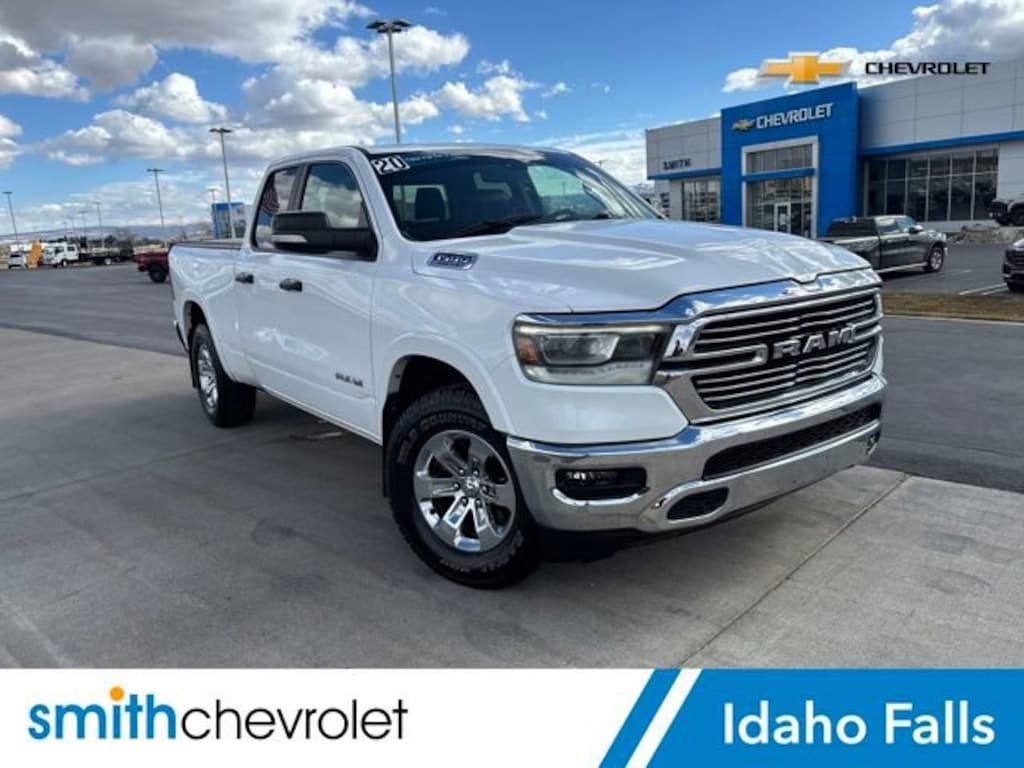 Used 2020 Ram 1500 Laramie Quad Cab 4x4 64 Box Truck