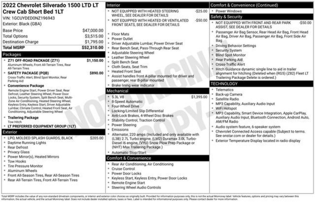 Used 2022 Chevrolet Silverado 1500 LTD LT Truck