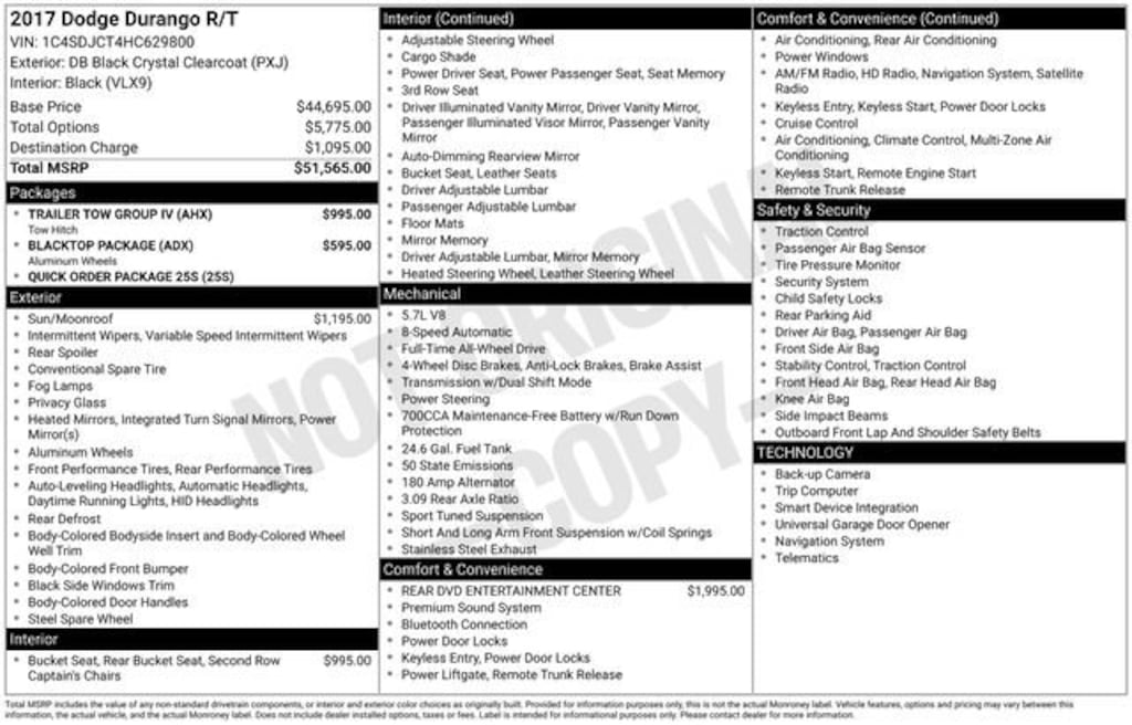 Used 2017 Dodge Durango SUV